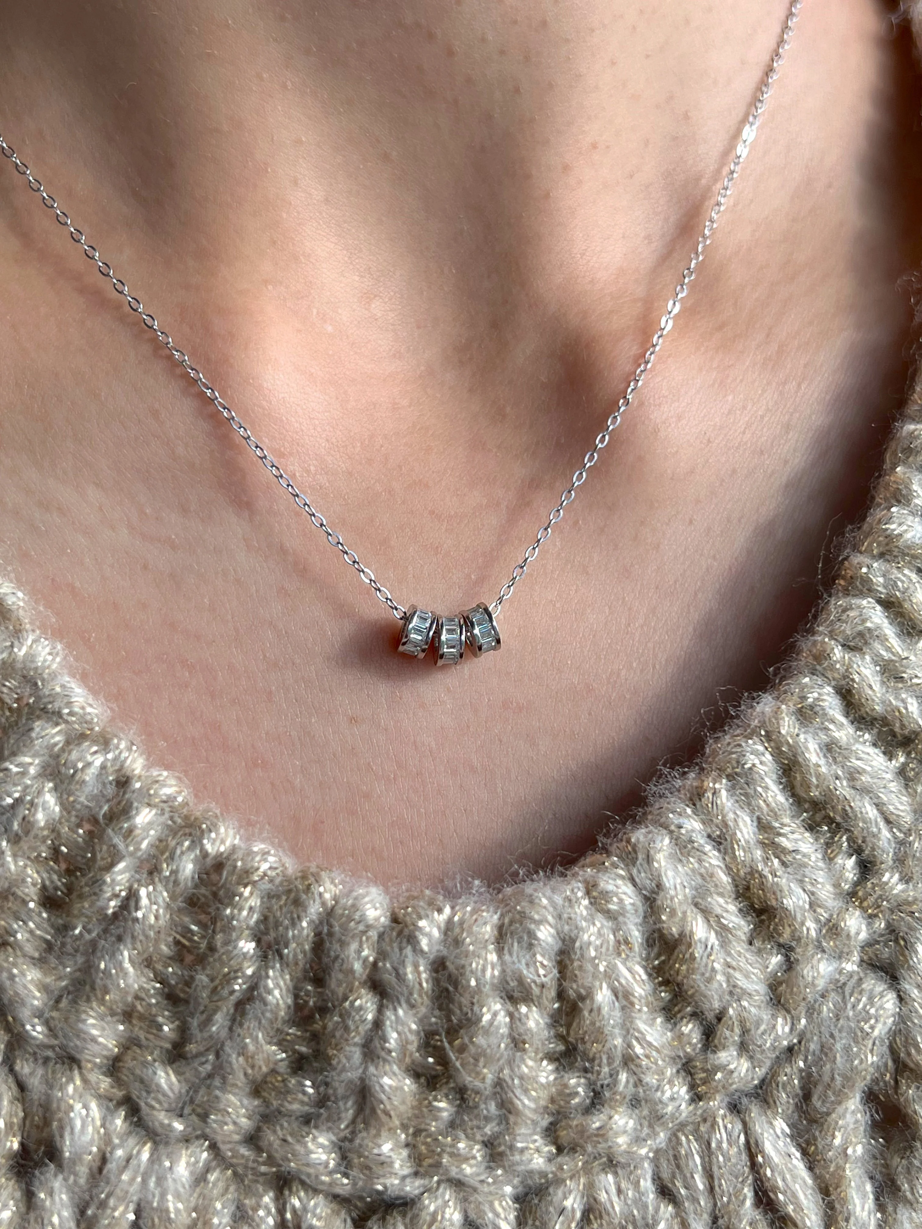 Diamond Trio necklace - Image 2