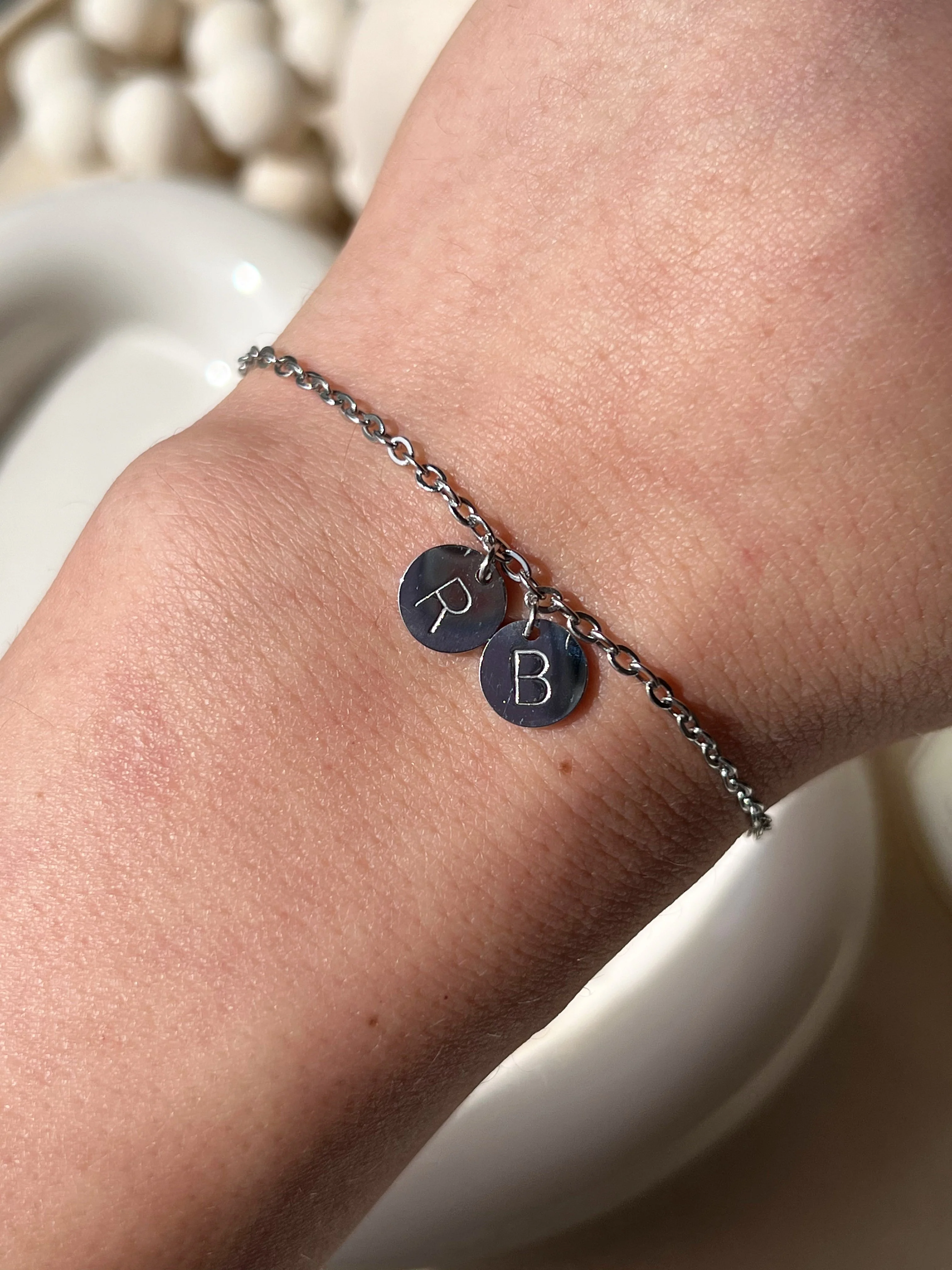 Initial Coin Bracelet - Image 4