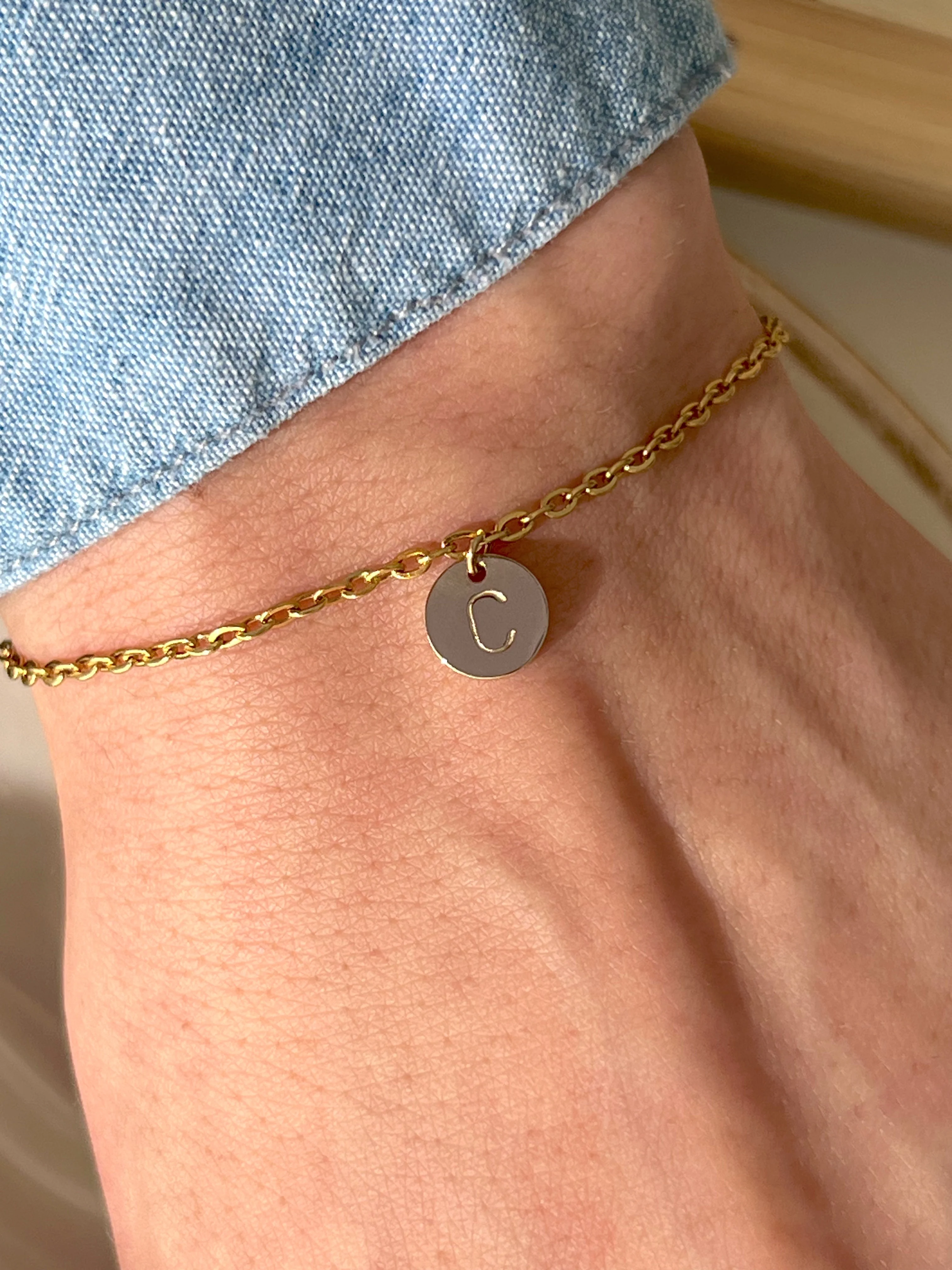 Initial Coin Bracelet - Image 5