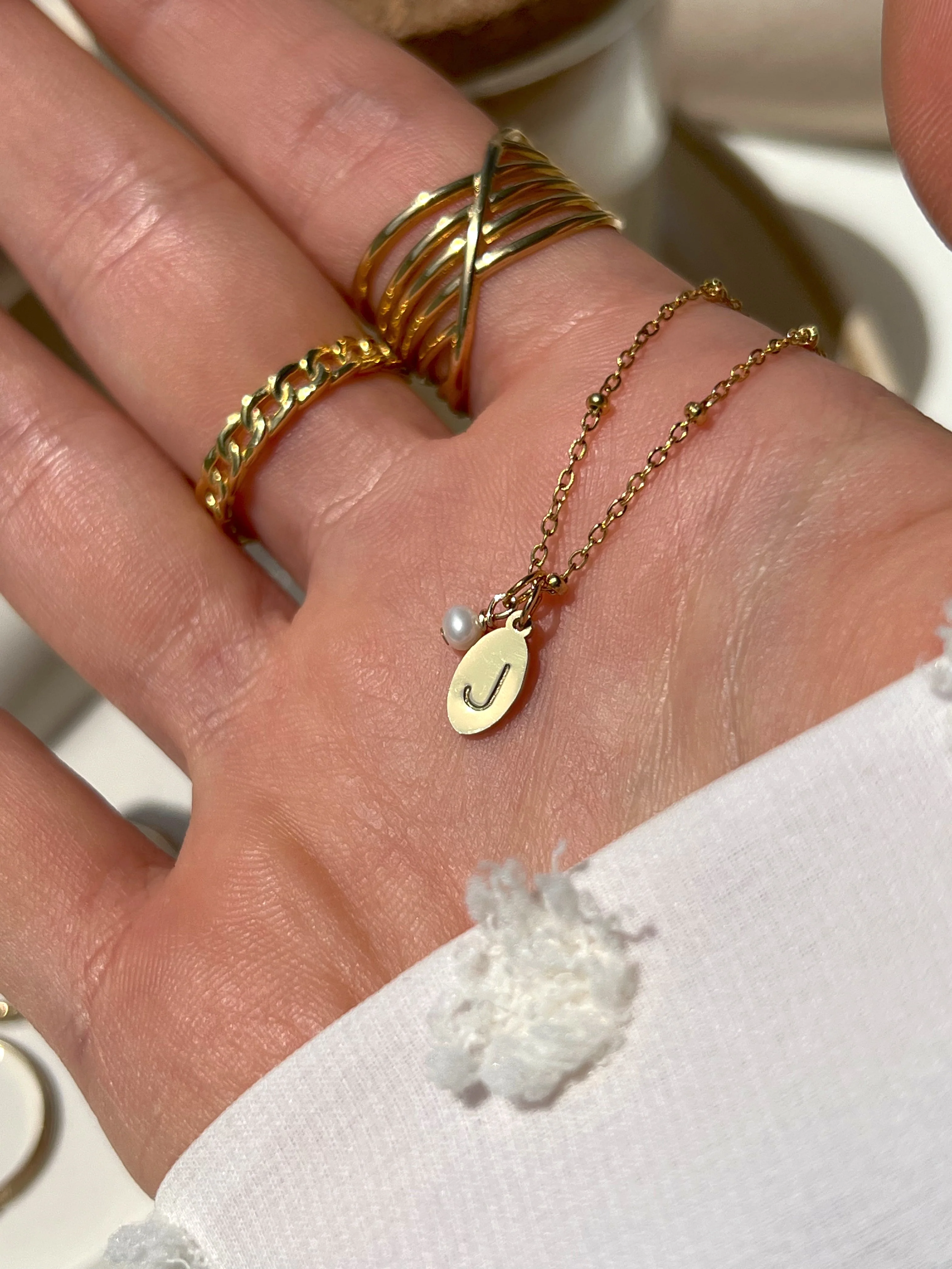 June Initial Necklace - Image 3