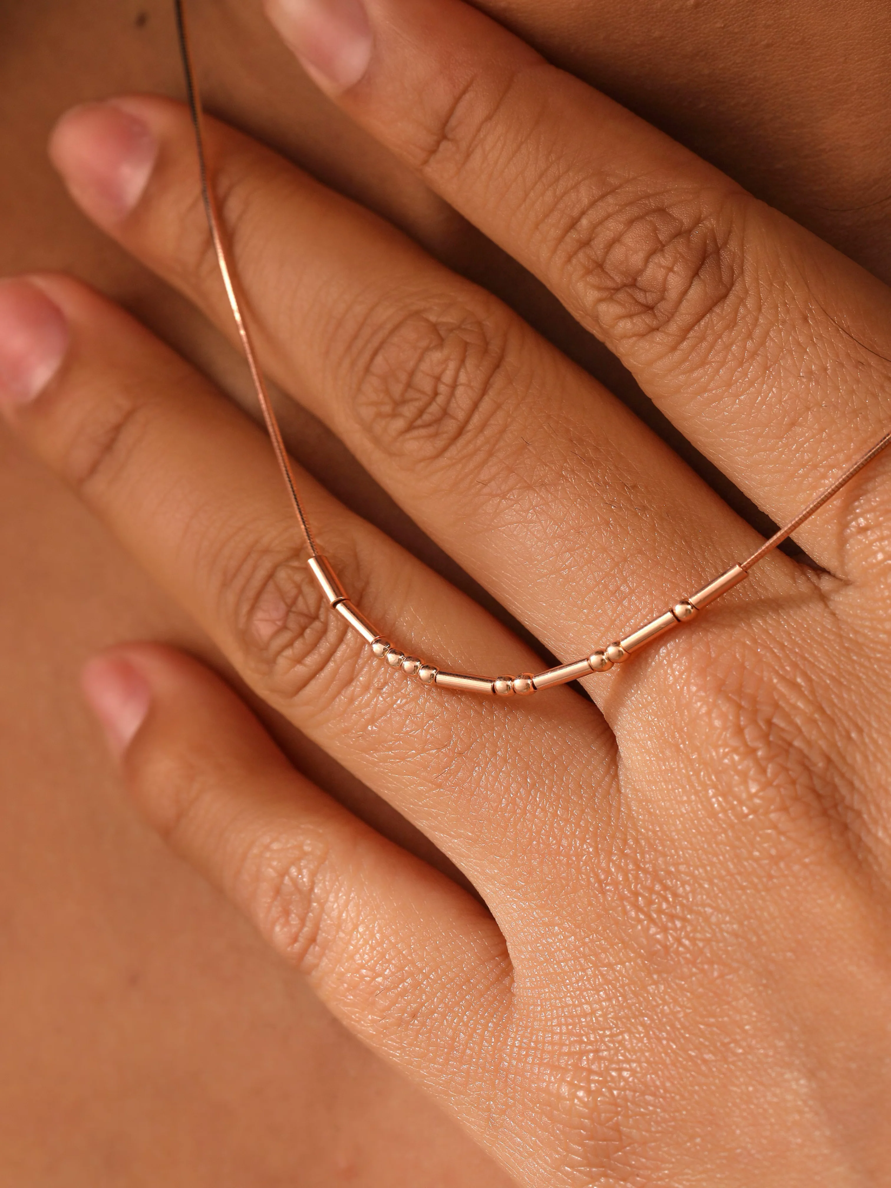Tulas Shop Morse Code Necklace