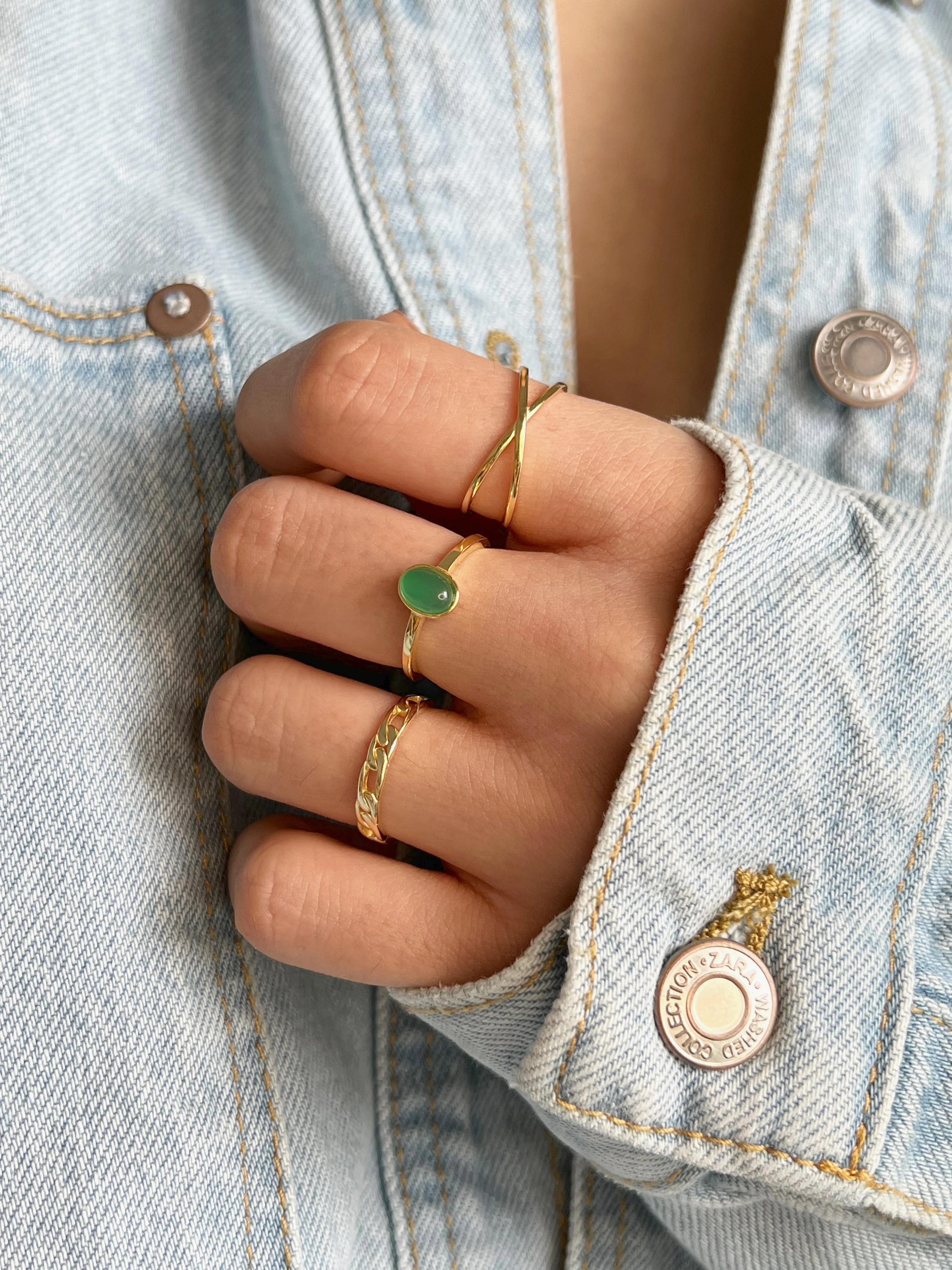 Oval Jade Ring - Image 3