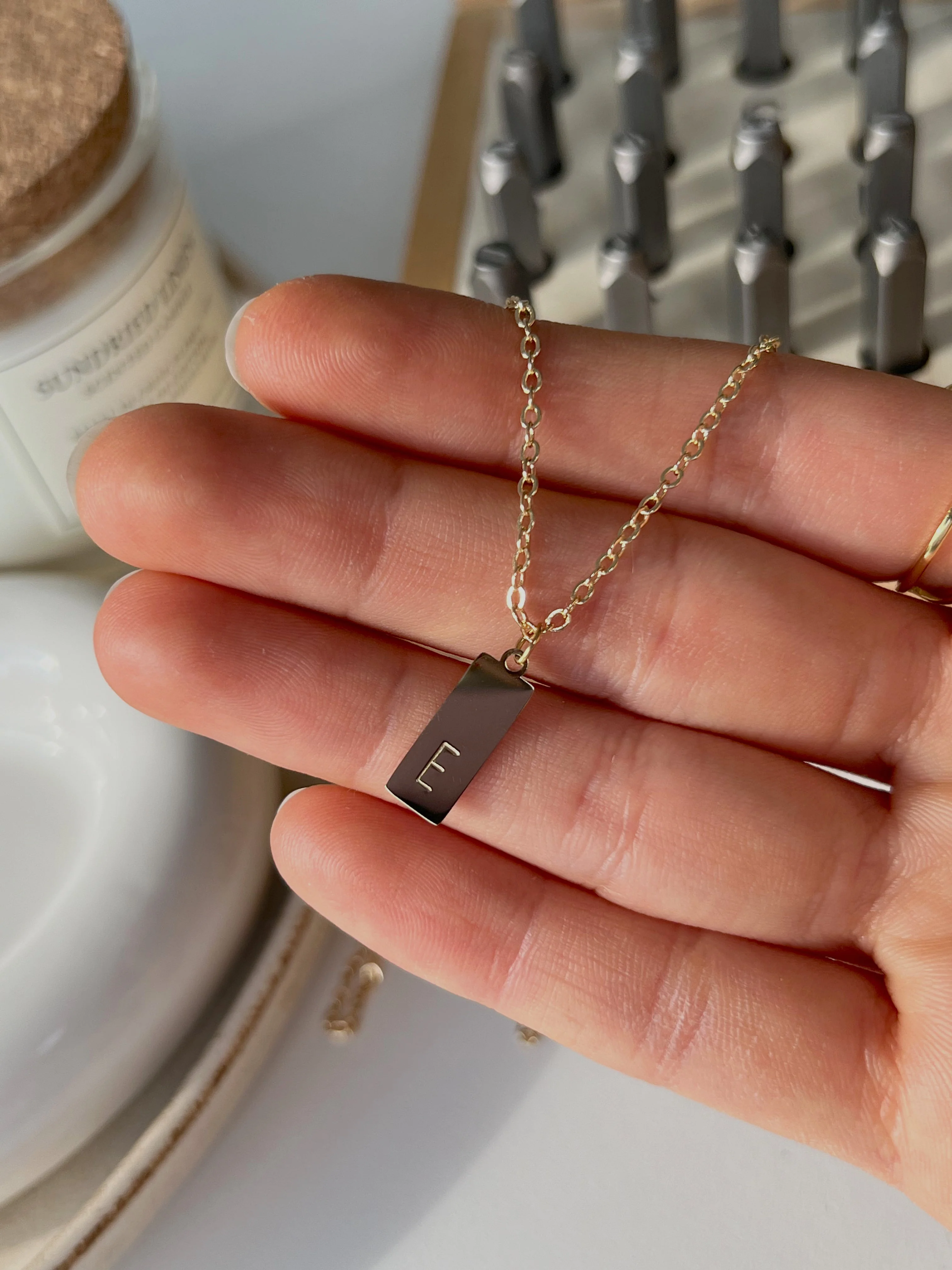 Petite Initial Necklace - Image 5