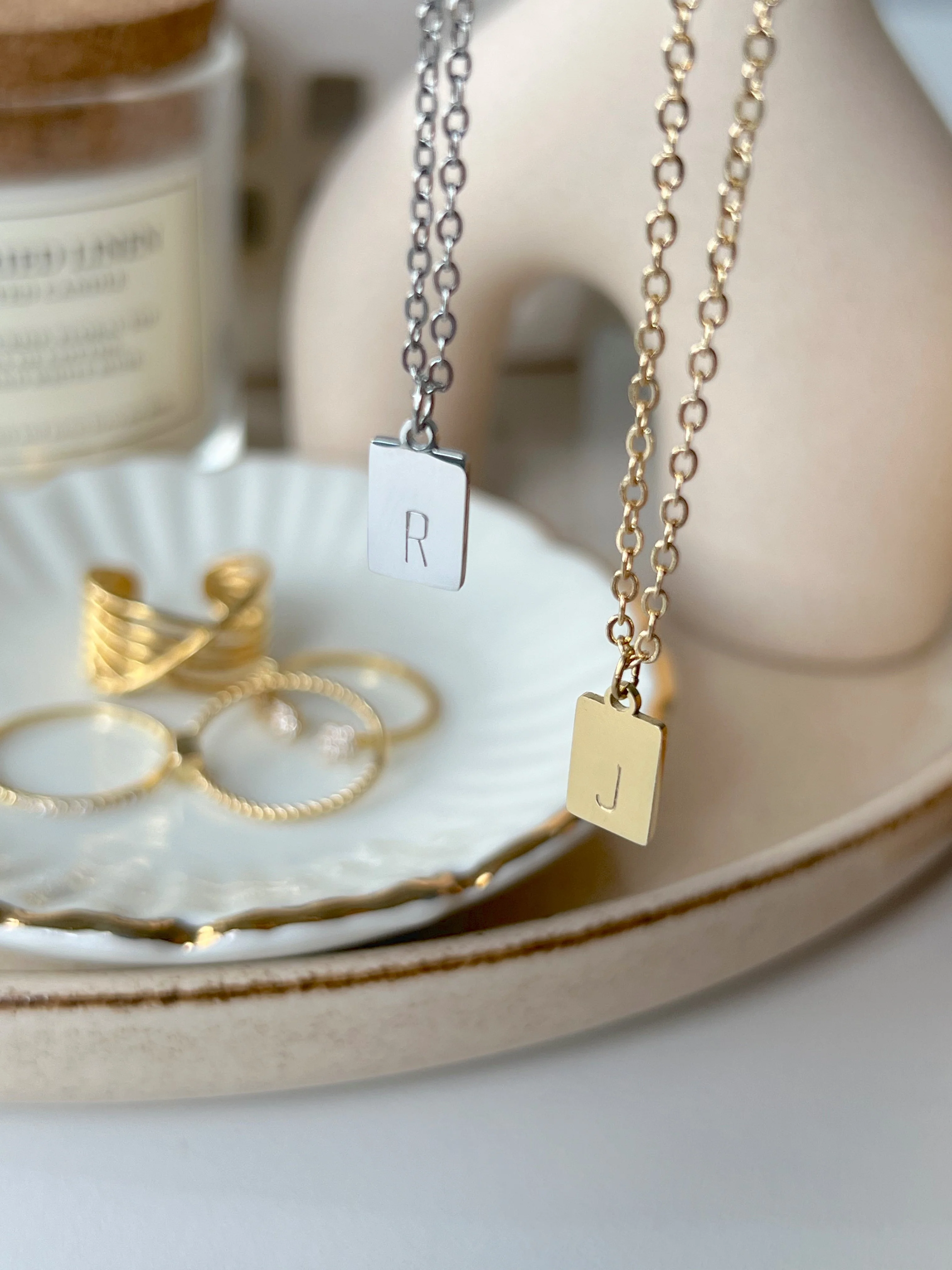 Petite Initial Necklace - Image 7