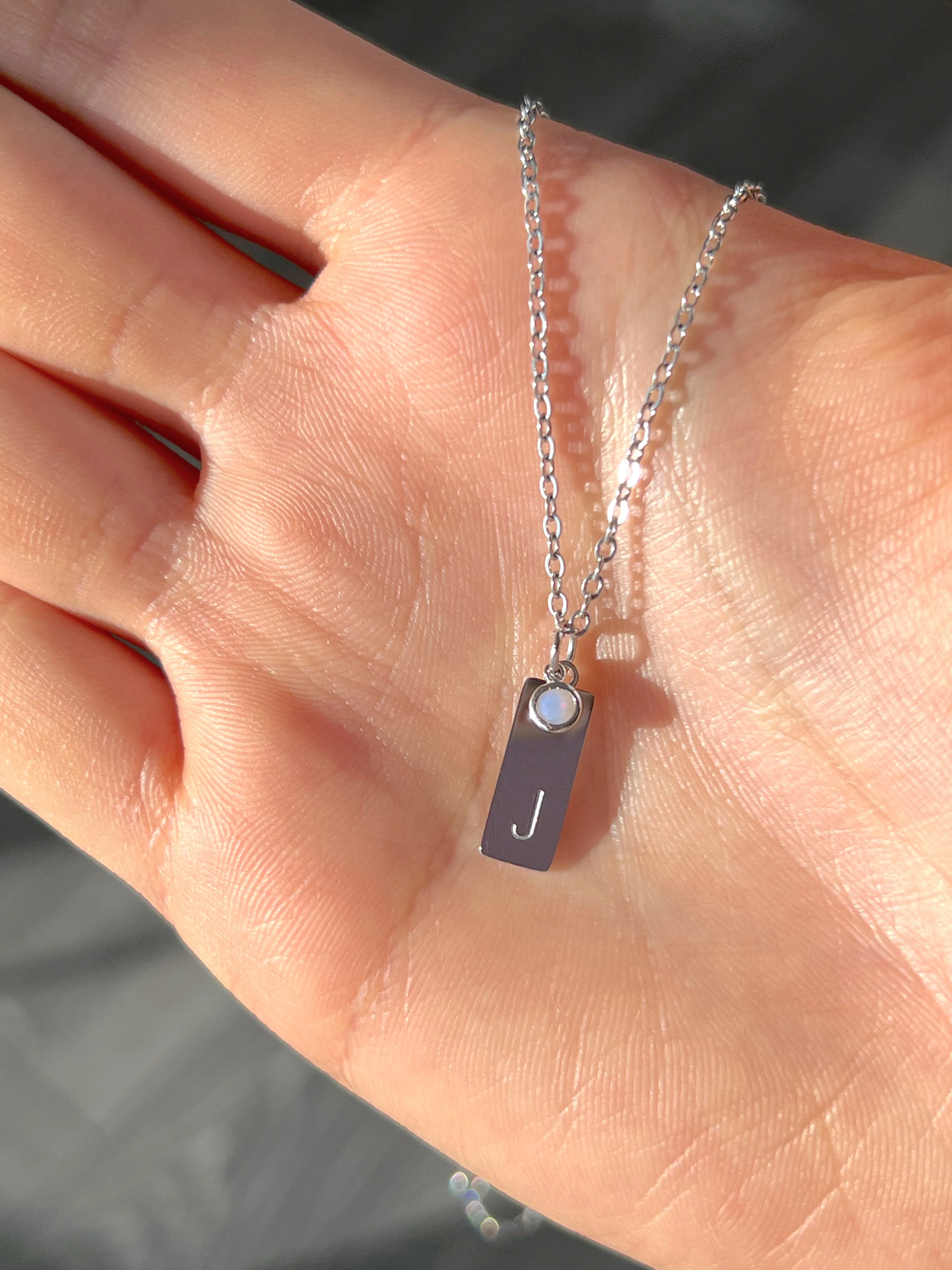Petite Initial Necklace - Image 9